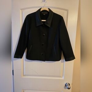 Ralph Lauren Black Label Wool Blazer Jacket Black Size 14 – EUC